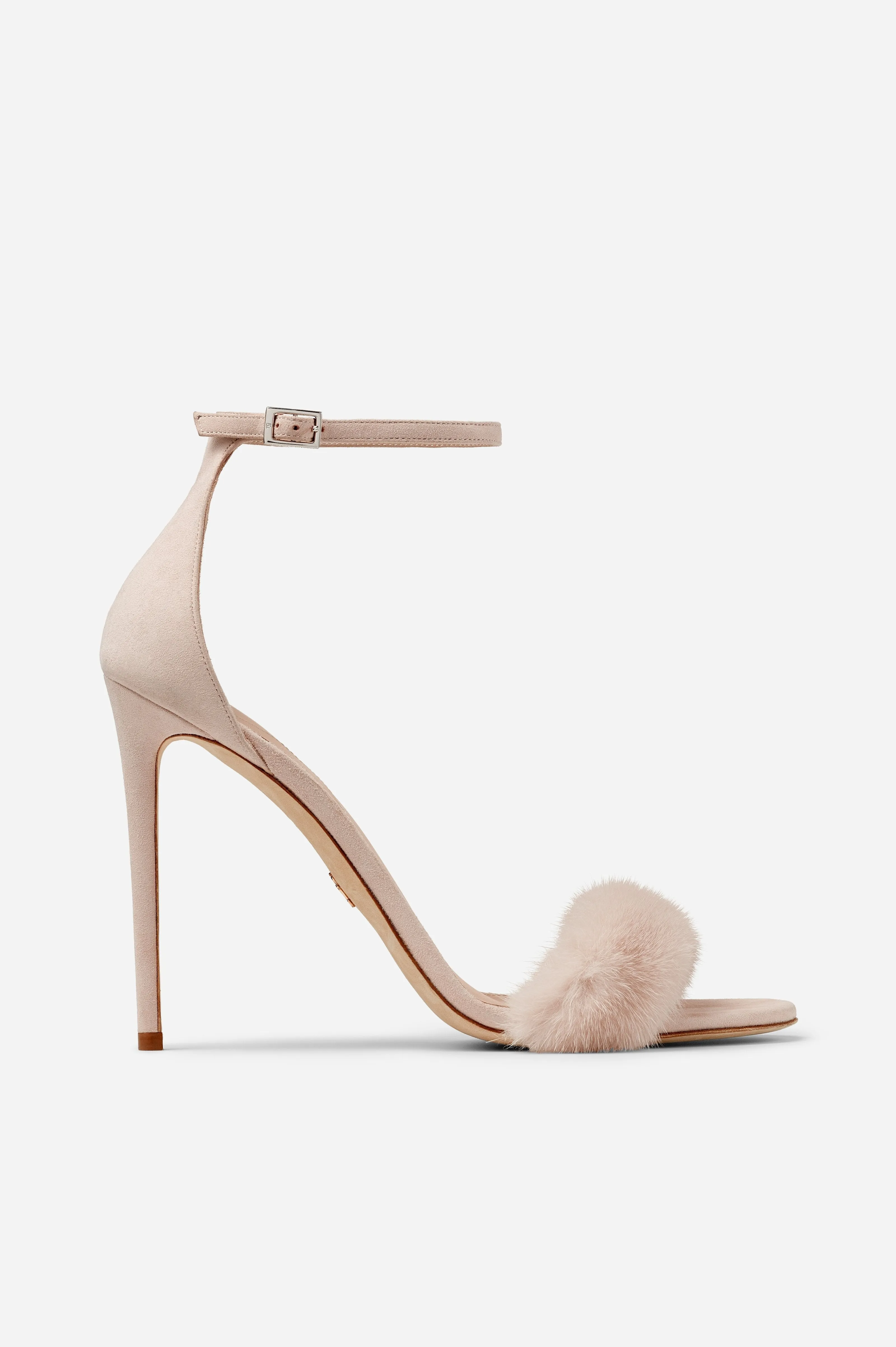 Nude Mink and Suede Sandals