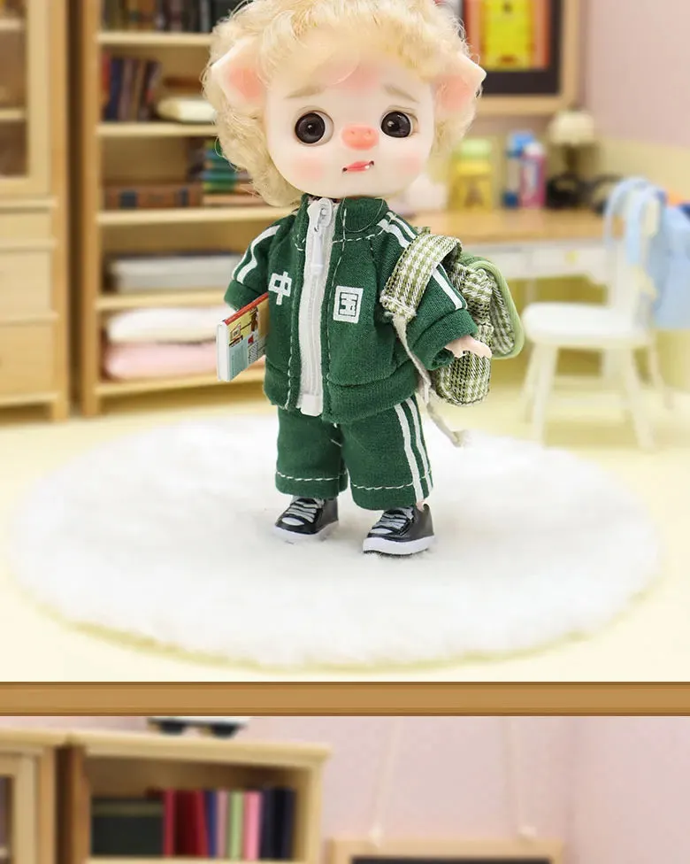 Ob11 BJD Doll Boy Pig Face - 13 Jointed Mini Doll for Girls & Collectors