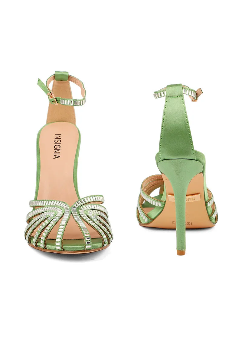 Party Wear Sandal I23703-Mint Green