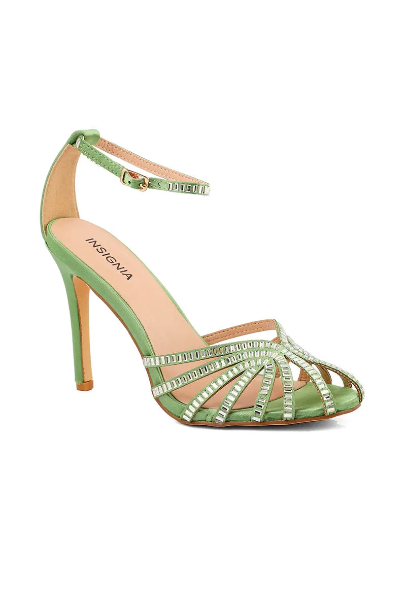 Party Wear Sandal I23703-Mint Green