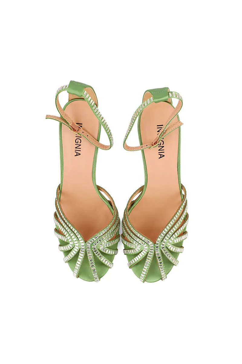 Party Wear Sandal I23703-Mint Green