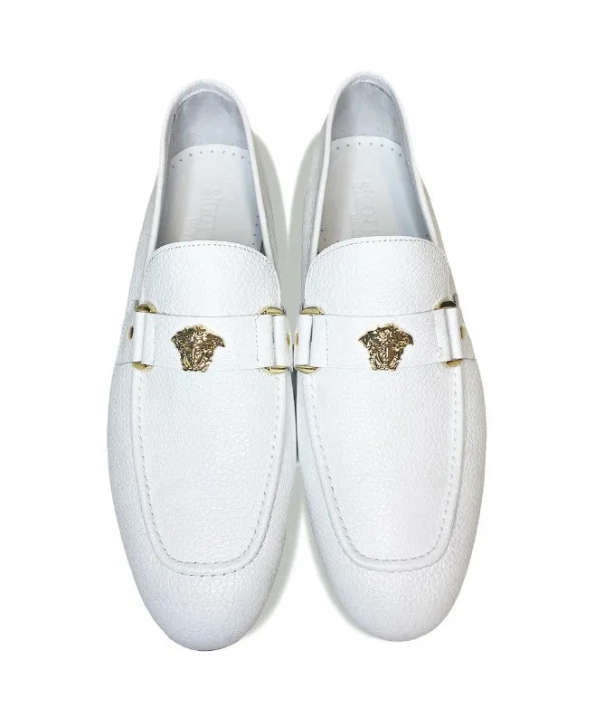 Pelle Lucas Leather Loafer White