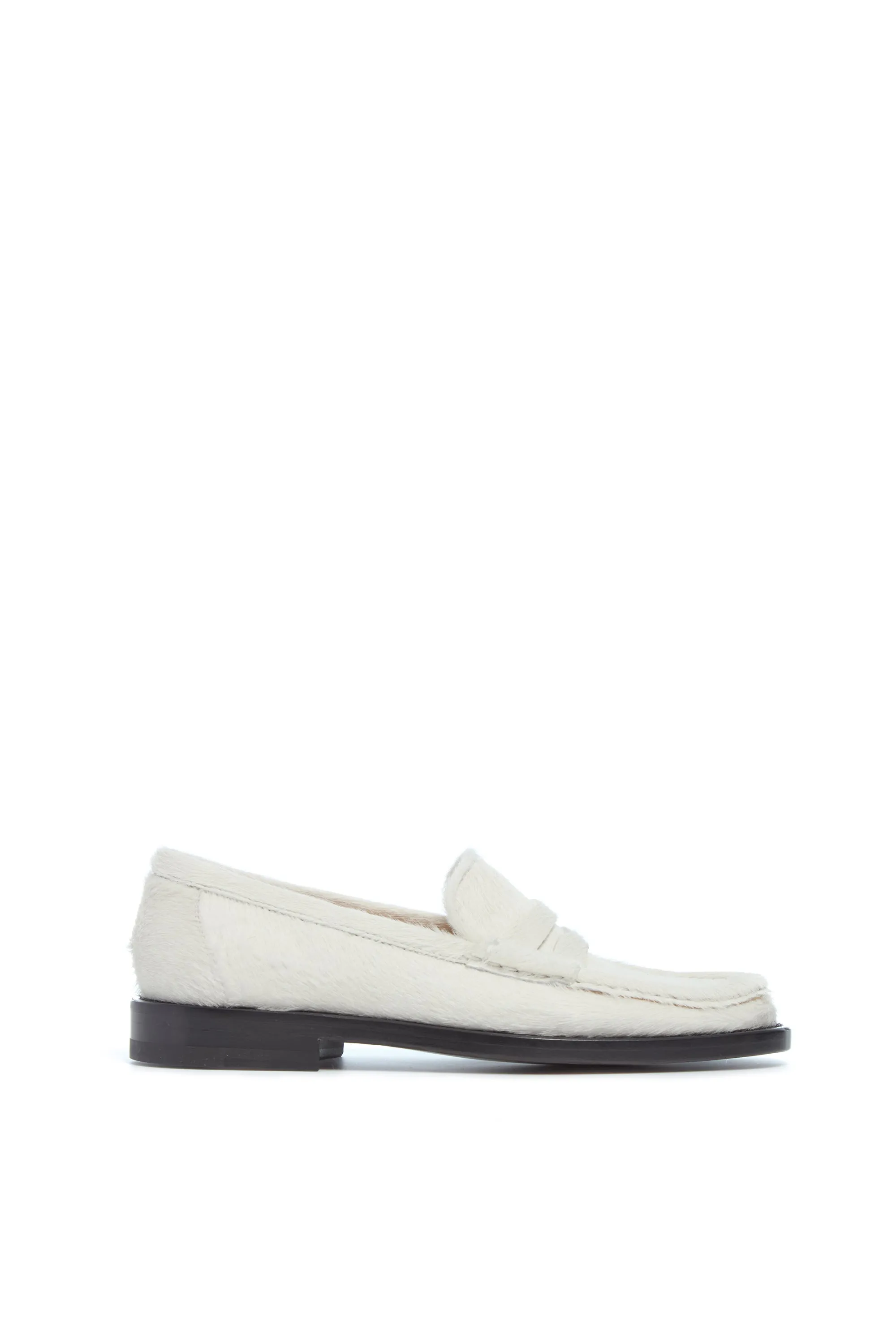 Pierre Loafer in Ivory Pony Hair