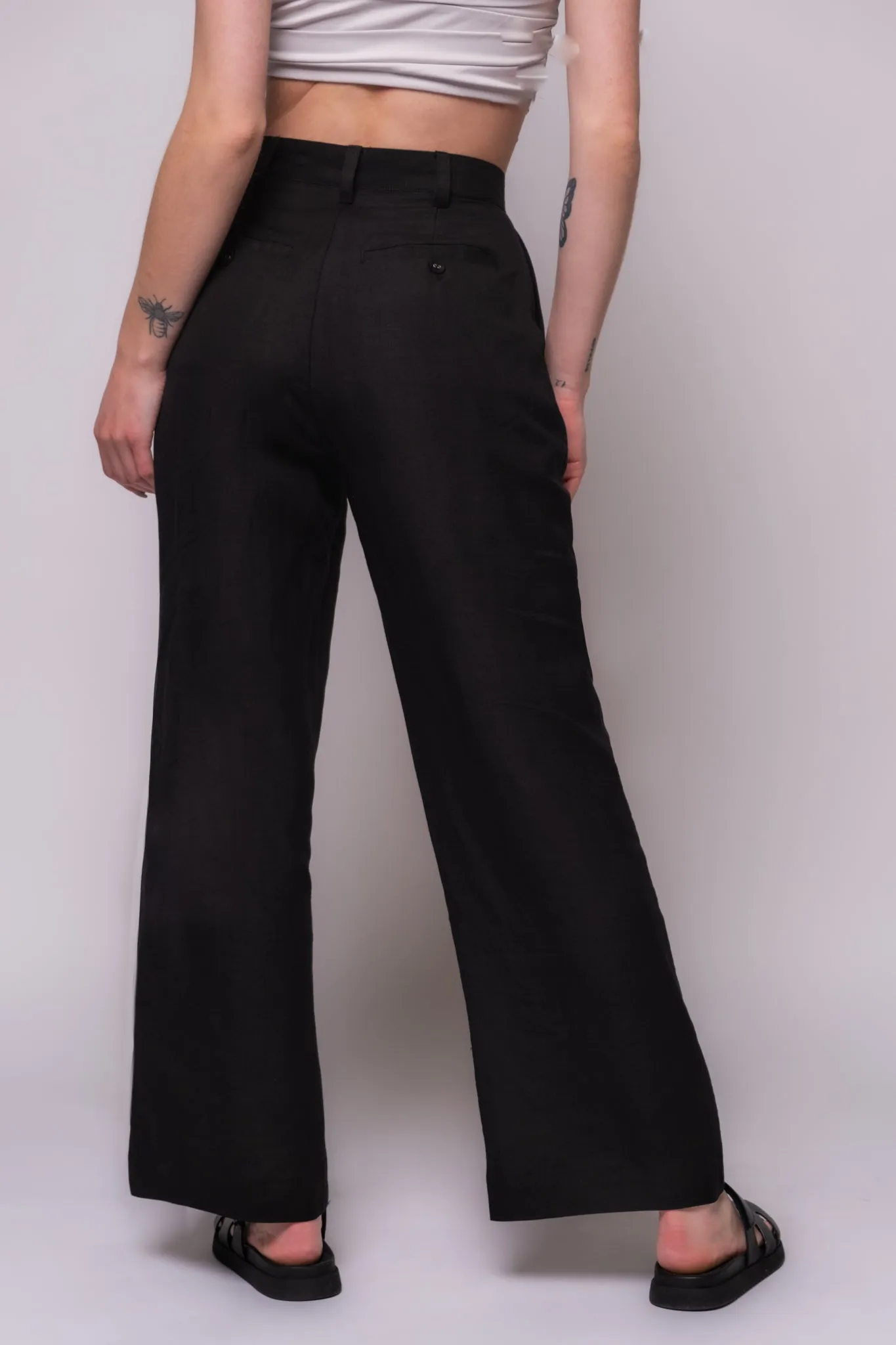 Rolla's Chloe Pleated Linen Pants