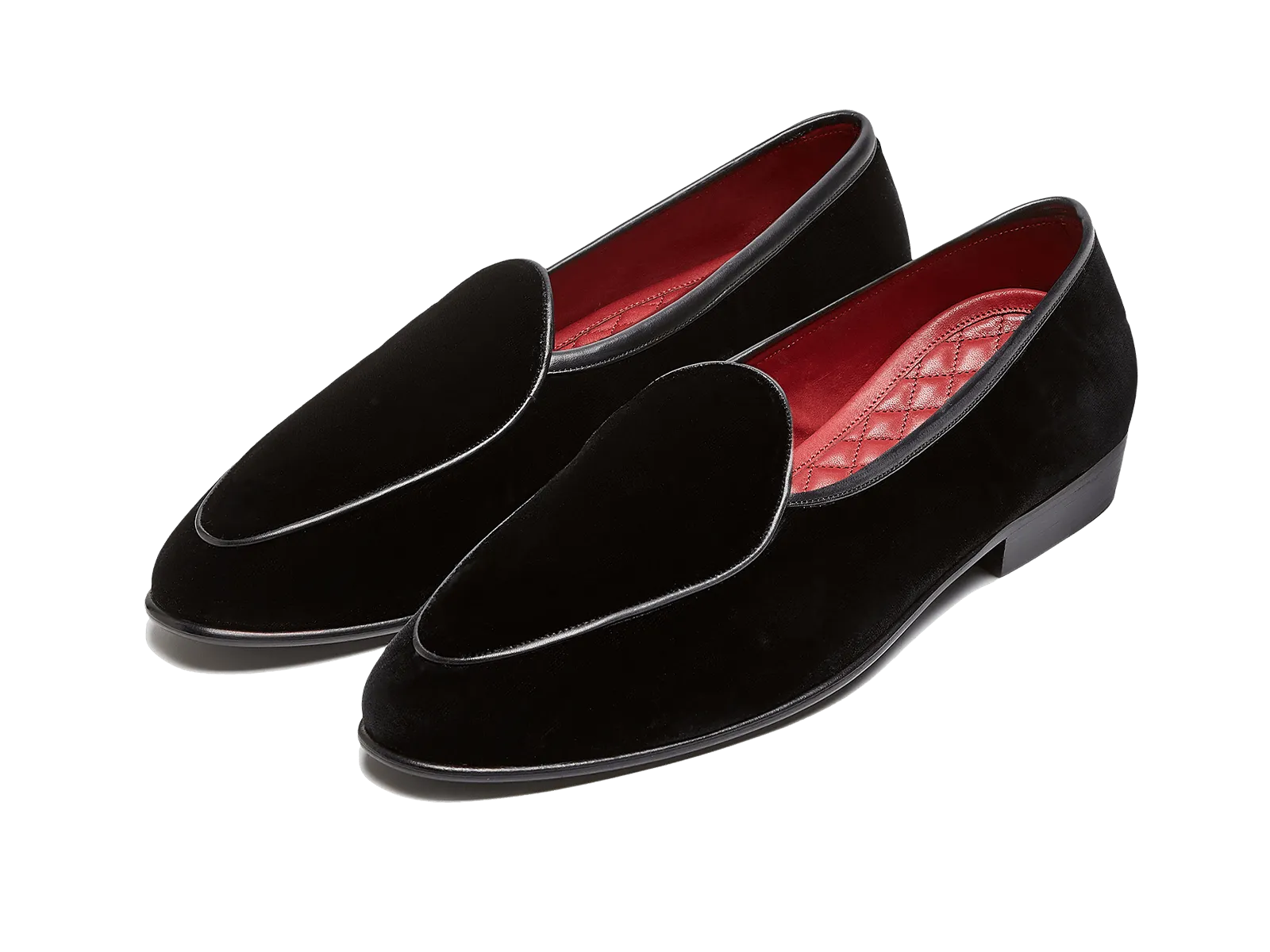 Sagan Loafers in Black Velvet