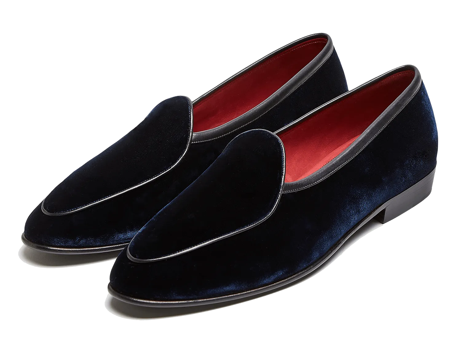 Sagan Loafers in Midnight Navy Velvet