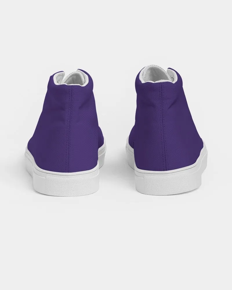 Shaded Violet High-Top Canvas Sneakers | Women's | C88M100Y0K30