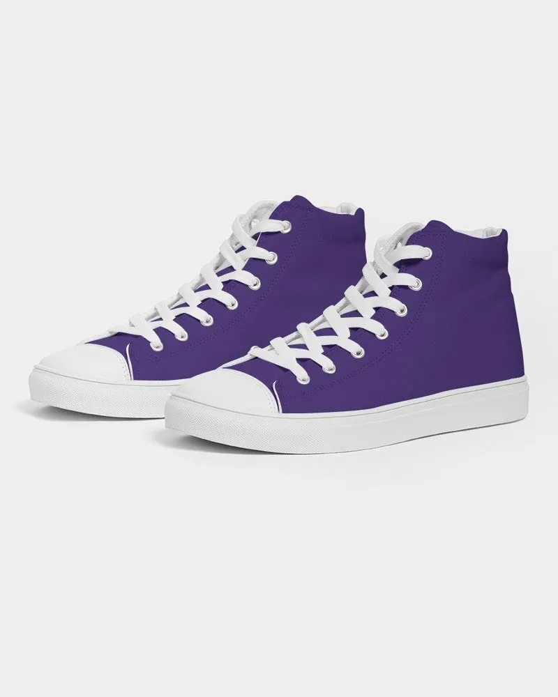 Shaded Violet High-Top Canvas Sneakers | Women's | C88M100Y0K30