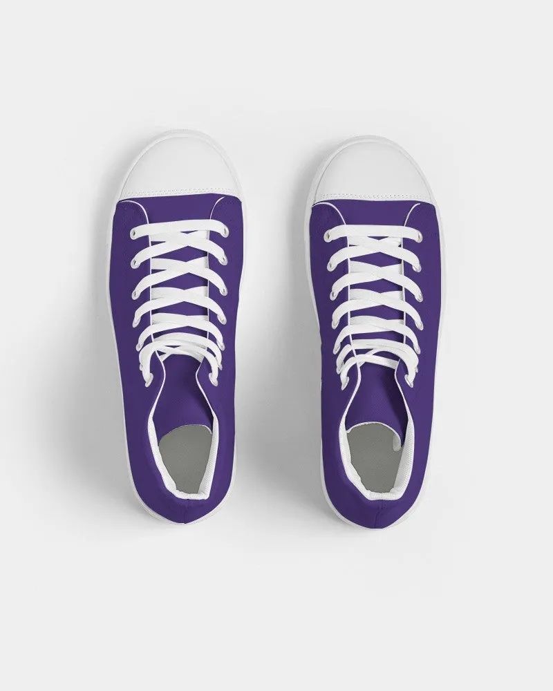 Shaded Violet High-Top Canvas Sneakers | Women's | C88M100Y0K30