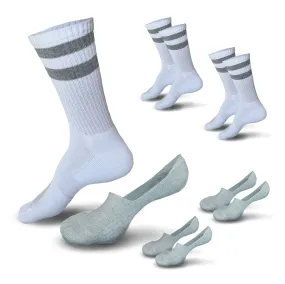 Skinnys Weekender 4-Pack || Super-Thick Socks in Dual Heights