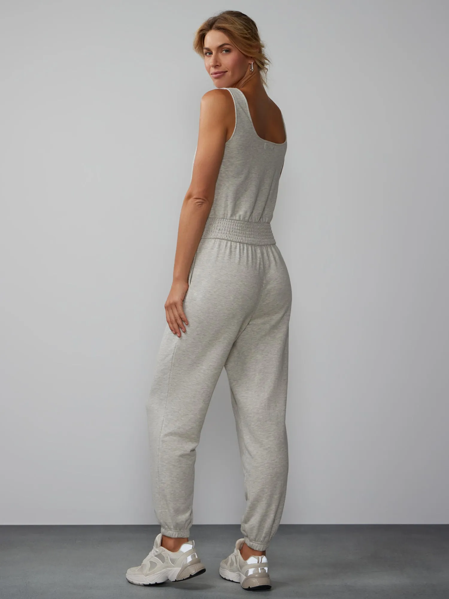 Sleeveless Scoop Neck Lounge Jumpsuit