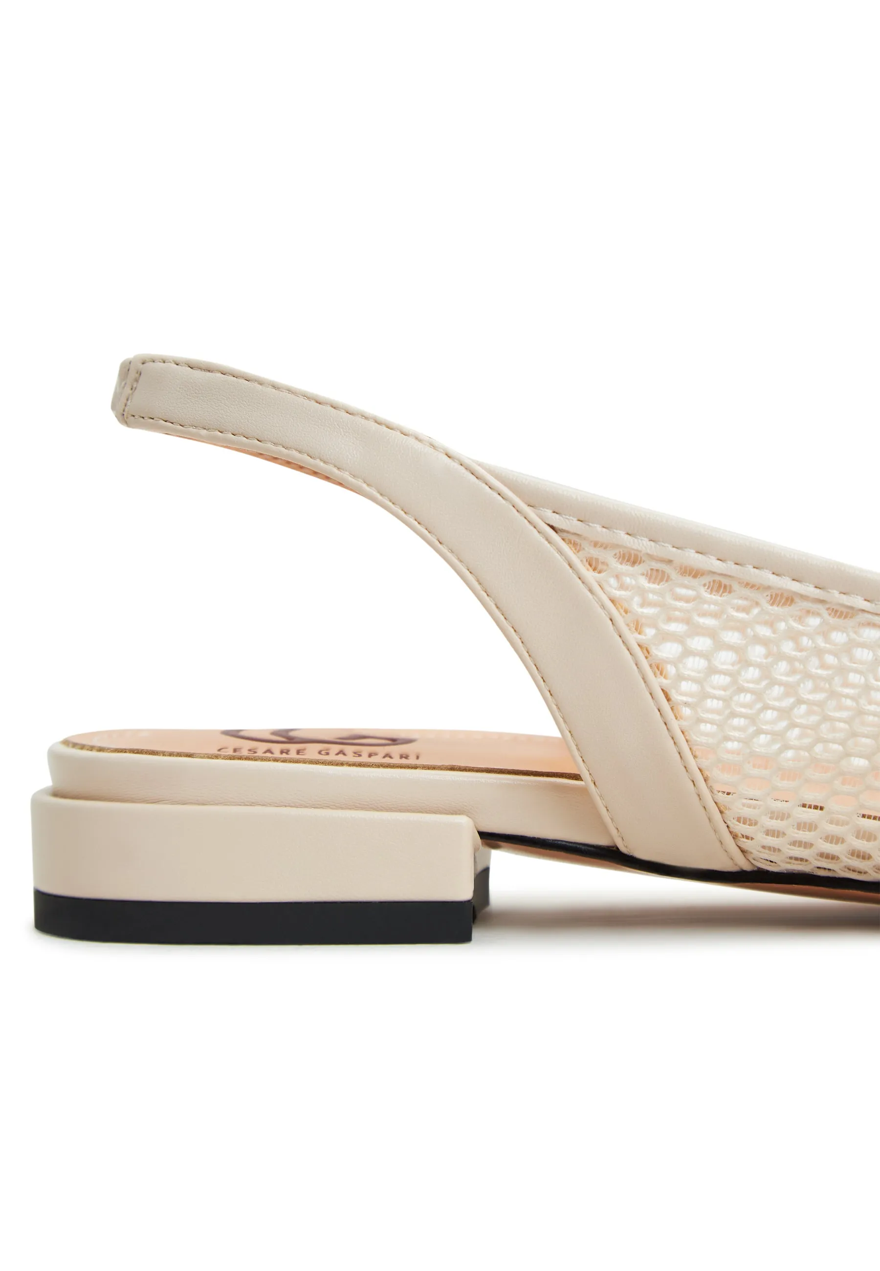 Slingback Ballet Pumps  Cira- Beige