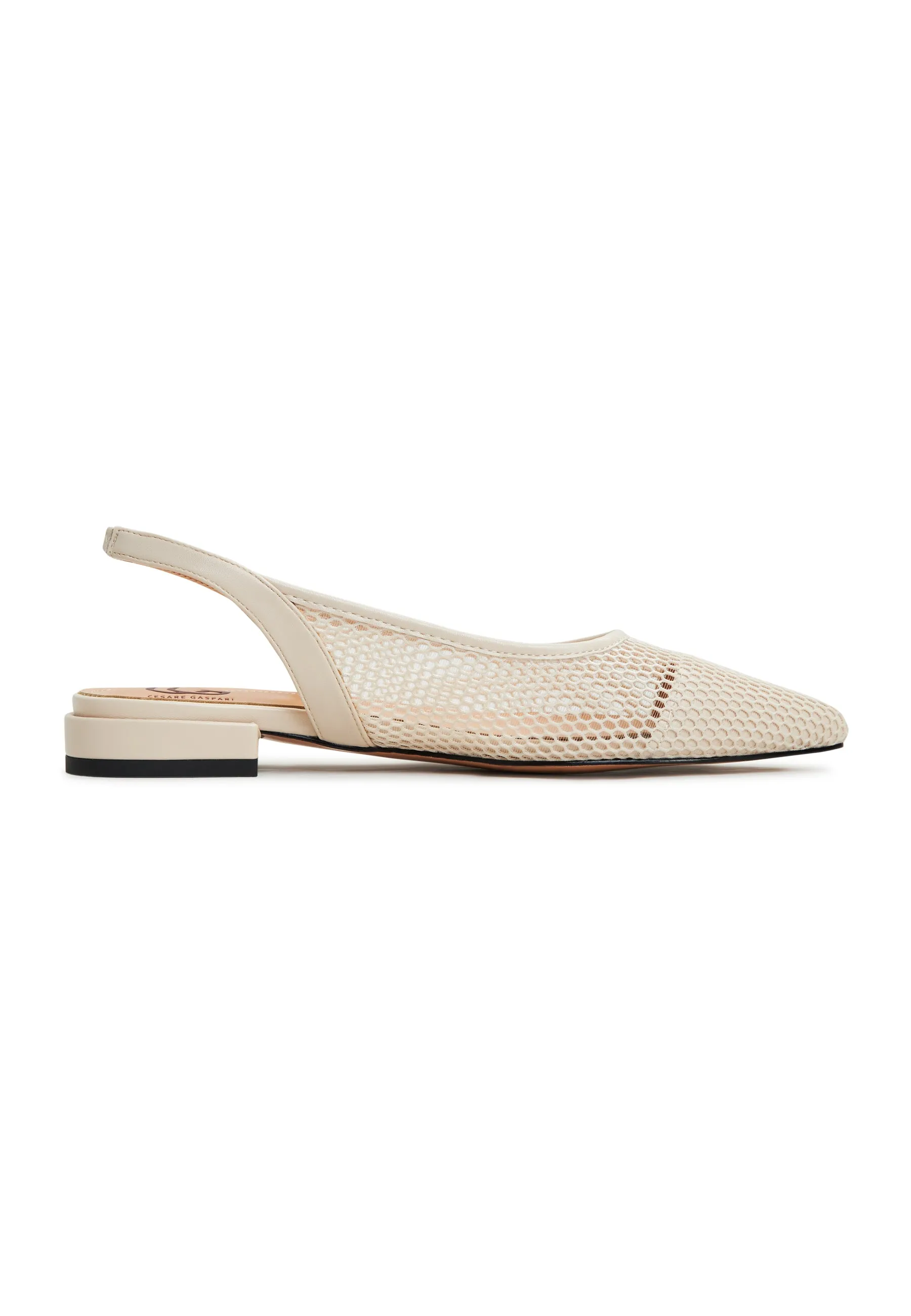 Slingback Ballet Pumps  Cira- Beige