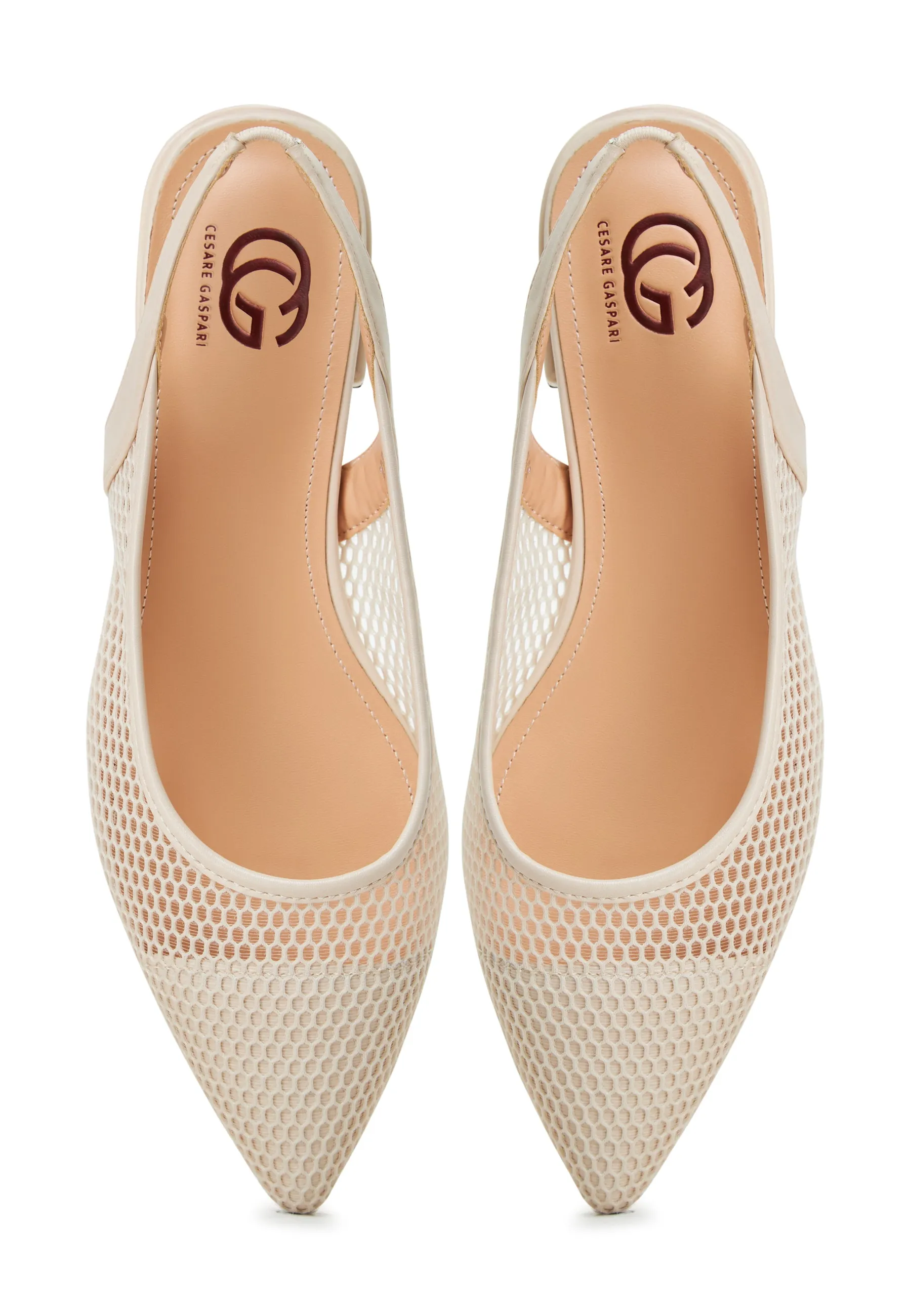 Slingback Ballet Pumps  Cira- Beige