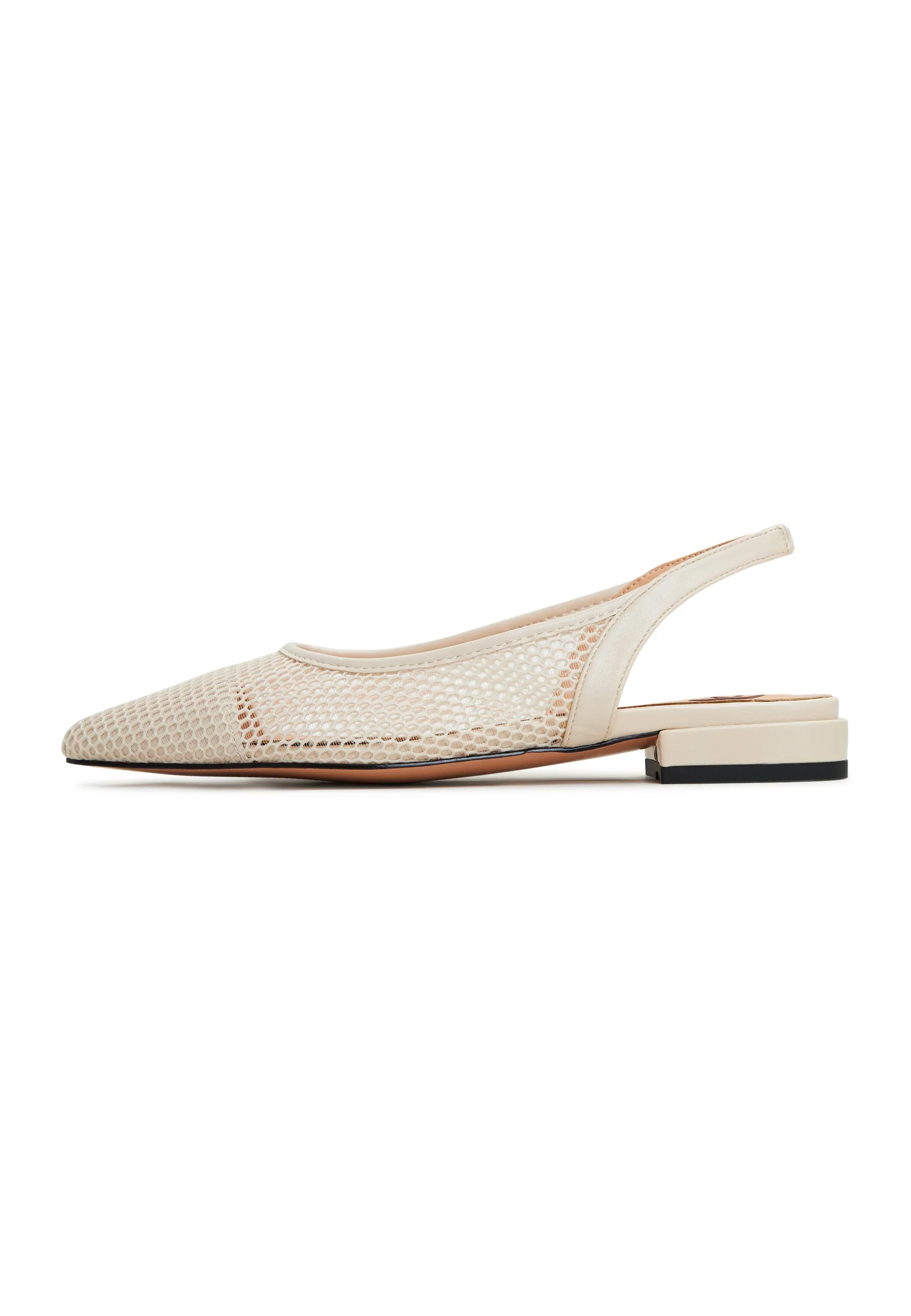 Slingback Ballet Pumps  Cira- Beige