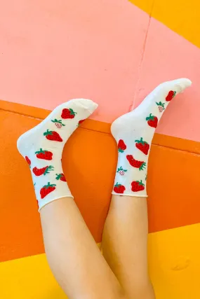 Softie Socks in Strawberry