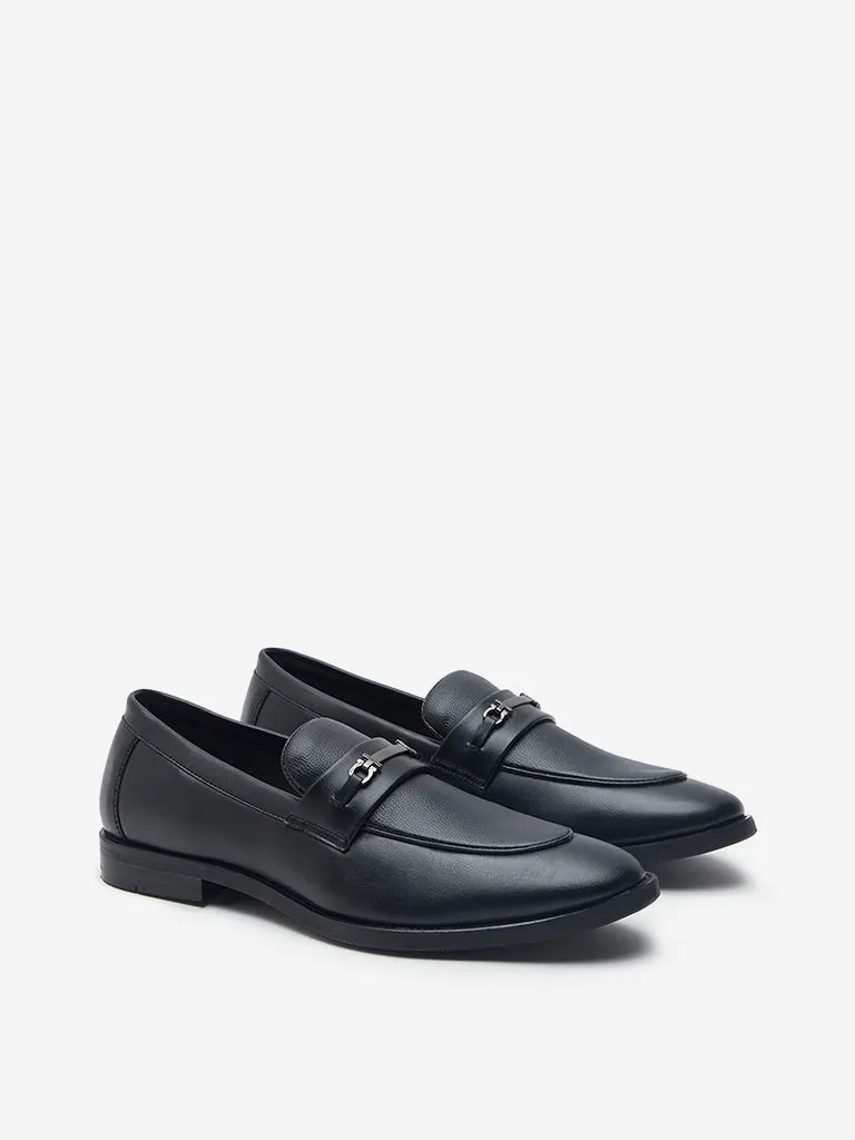 SOLEPLAY Black Metal Detailed Loafers