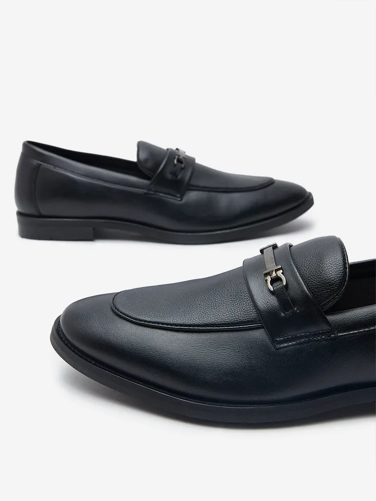 SOLEPLAY Black Metal Detailed Loafers