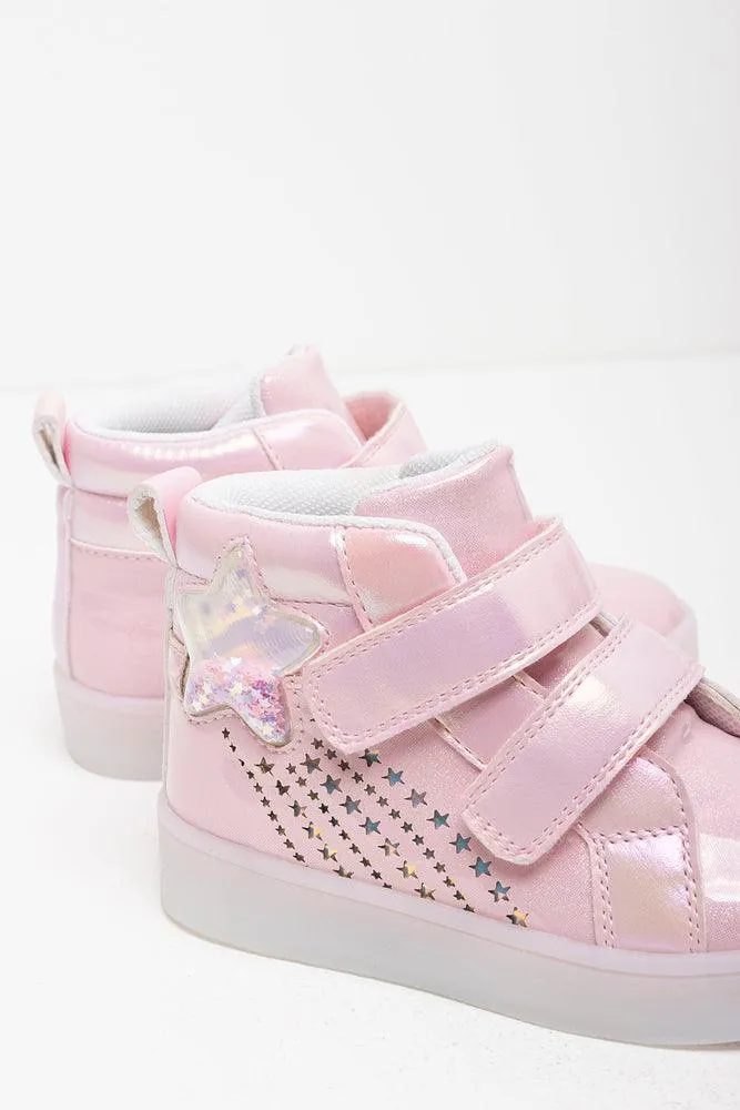 Star Light High Top Sneaker Pink