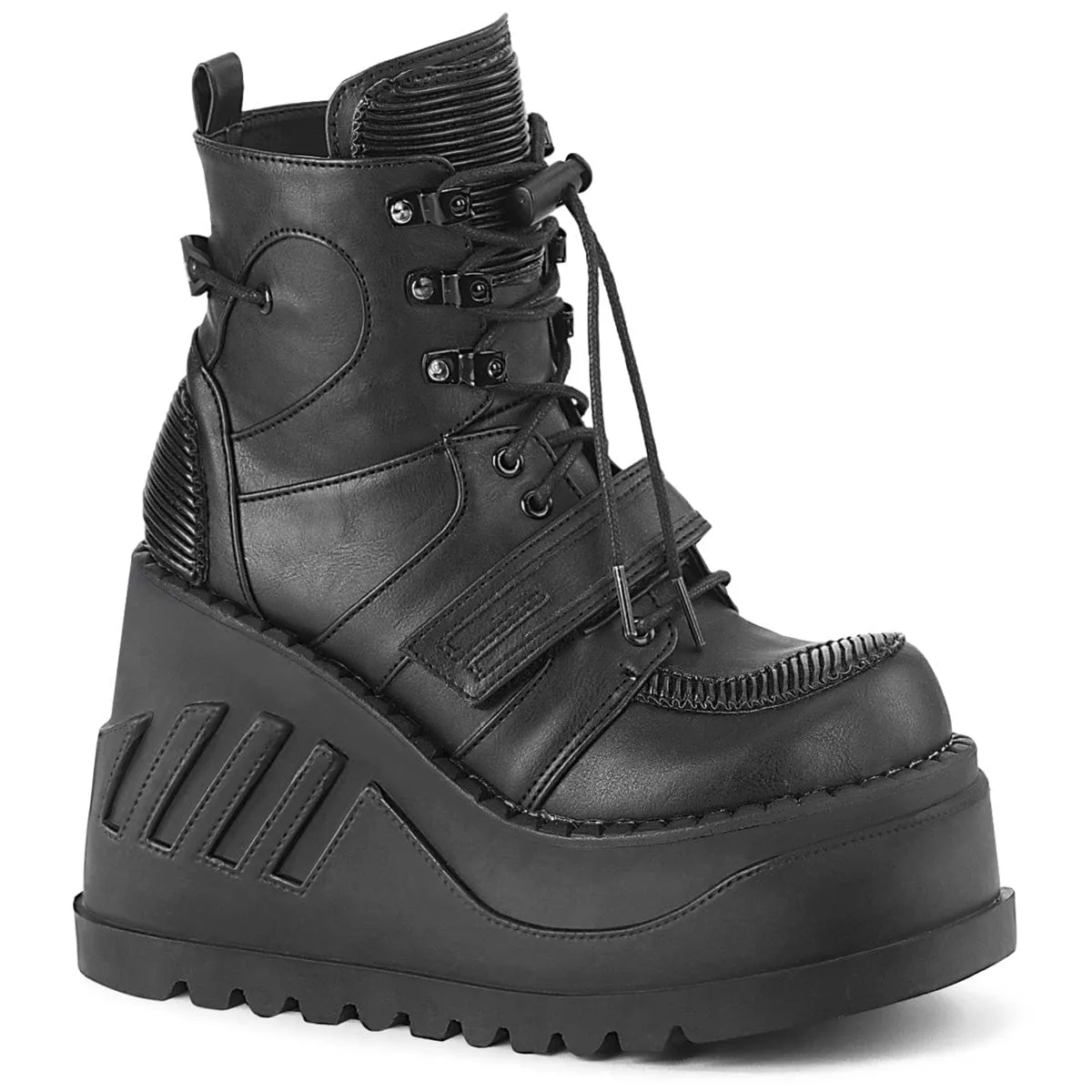 STOMP-13 Black Vegan Leather