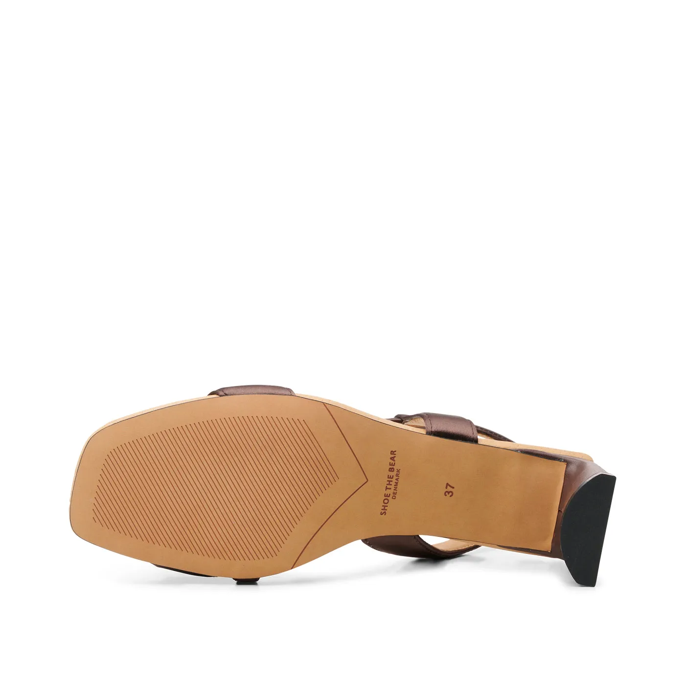 Sylvi sandal satin - BROWN SATIN