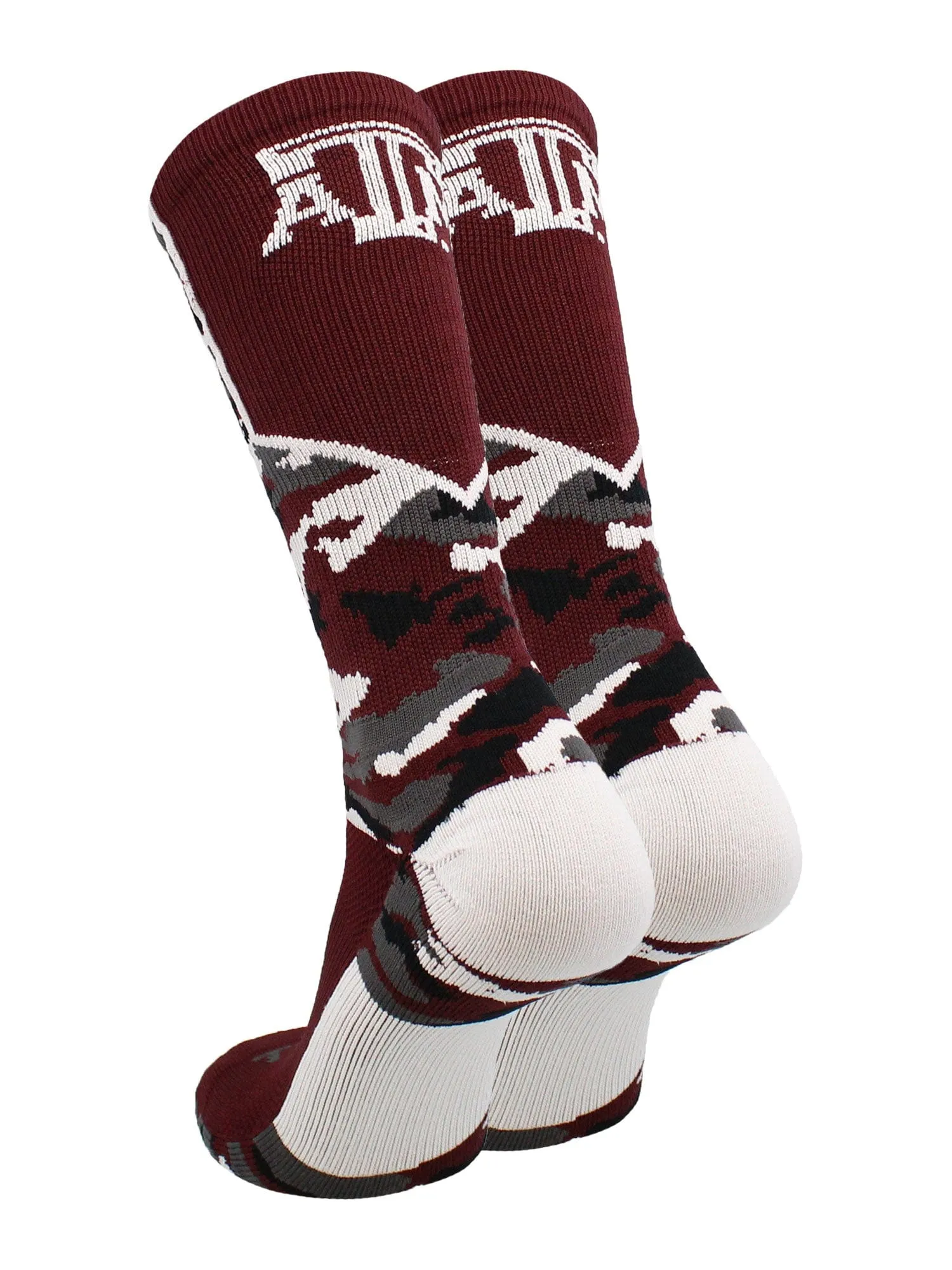 Texas A&M Aggies Woodland Camo Crew Socks