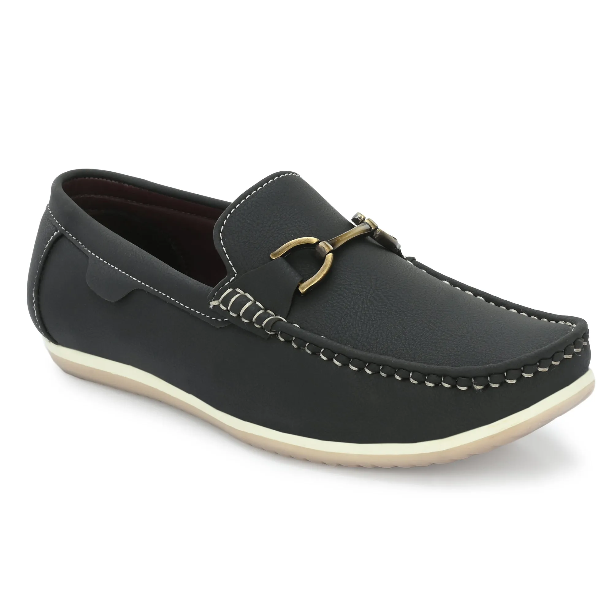 Toro Blu Men's Leather Loafers Shoes