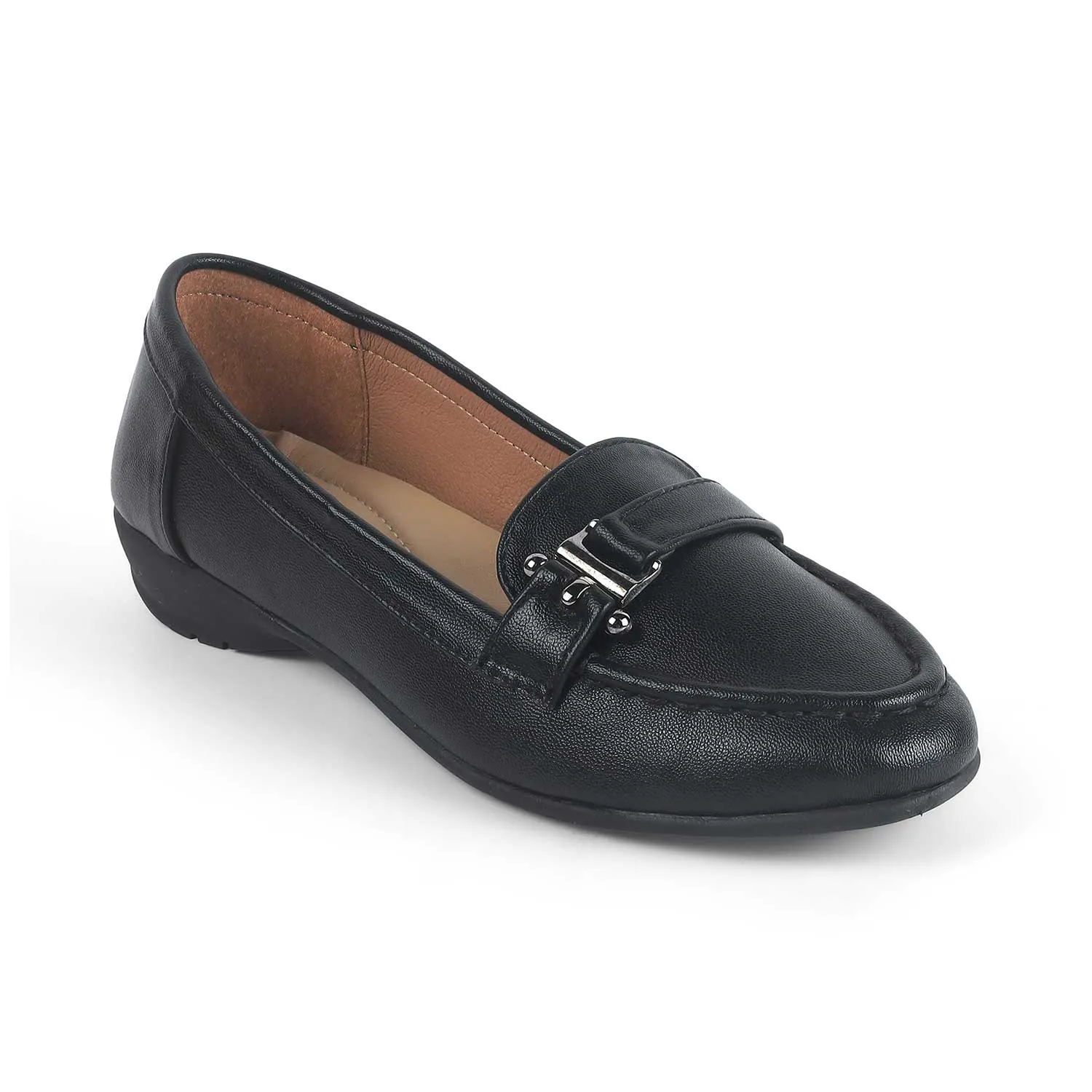 Tresmode Lasi Black Women's Casual Loafers