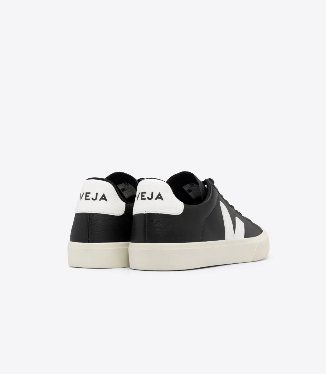 Veja Men's Campo Shoe, Leather E.V.A. Black/White