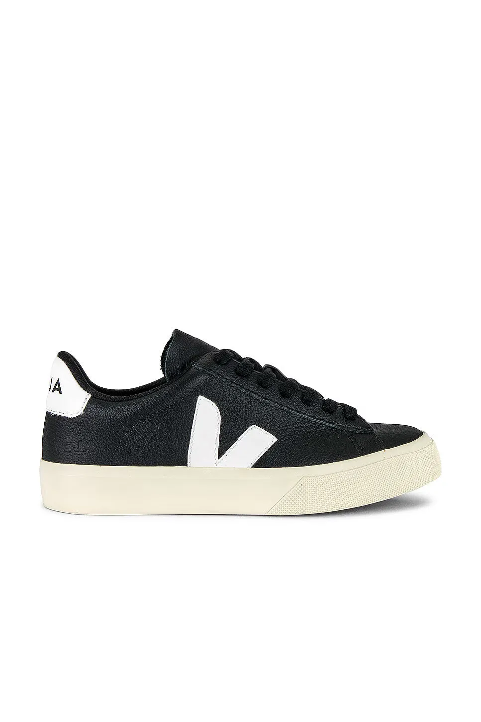 Veja Men's Campo Shoe, Leather E.V.A. Black/White