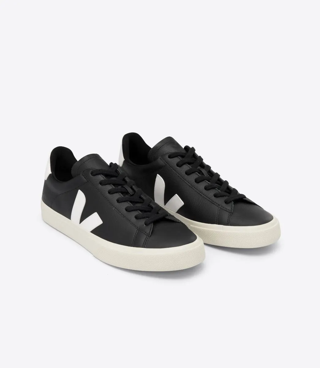 Veja Men's Campo Shoe, Leather E.V.A. Black/White