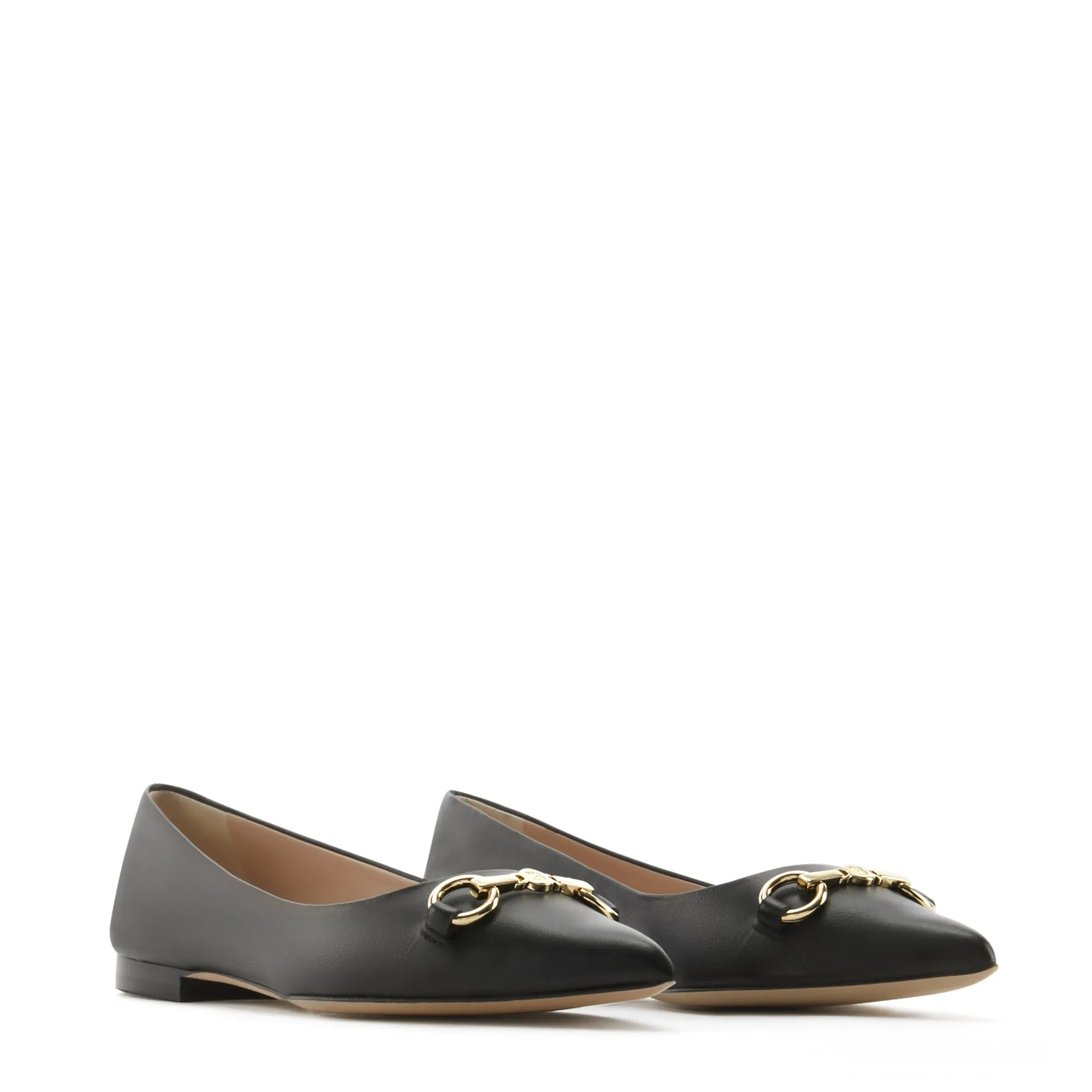 Vendôme Elita black calfskin leather ballerinas