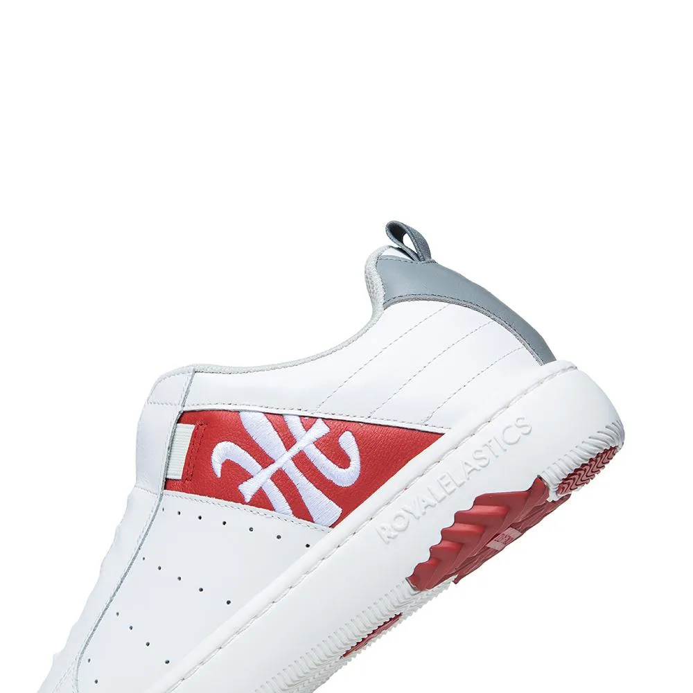 Women's Icon 2.0 White Red Logo Leather Sneakers 96512-018