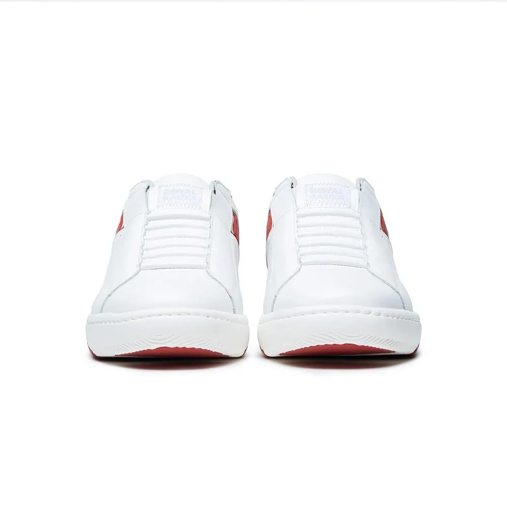 Women's Icon 2.0 White Red Logo Leather Sneakers 96512-018