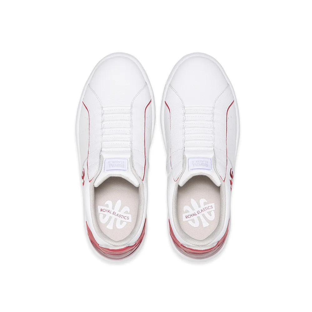 Women's Icon 2.0X White Red Leather Sneakers 96333-011