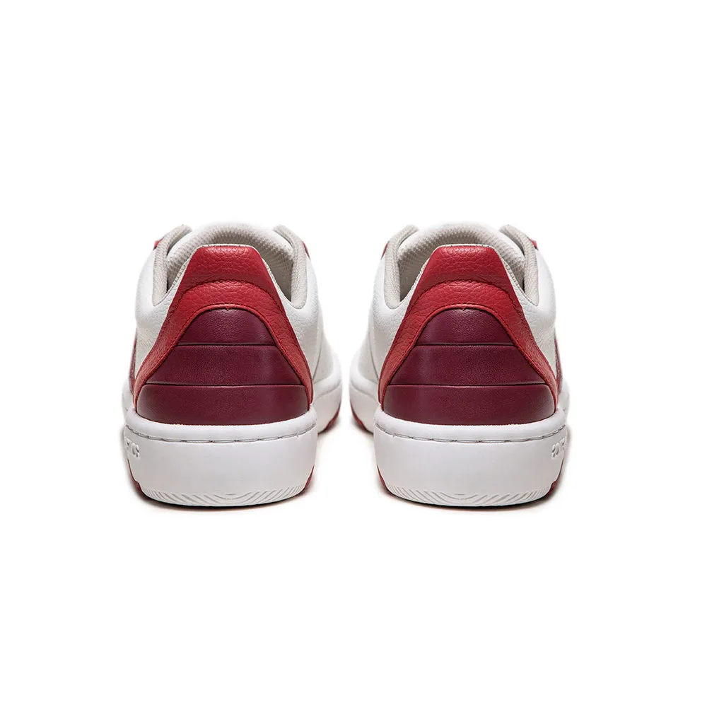 Women's Icon 2.0X White Red Leather Sneakers 96333-011